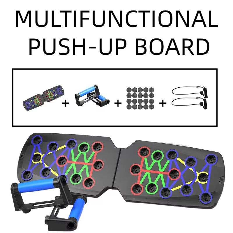 Portable Multifunctional Push-Up Board Home Workout Set Foldable Push up Bar Resistance