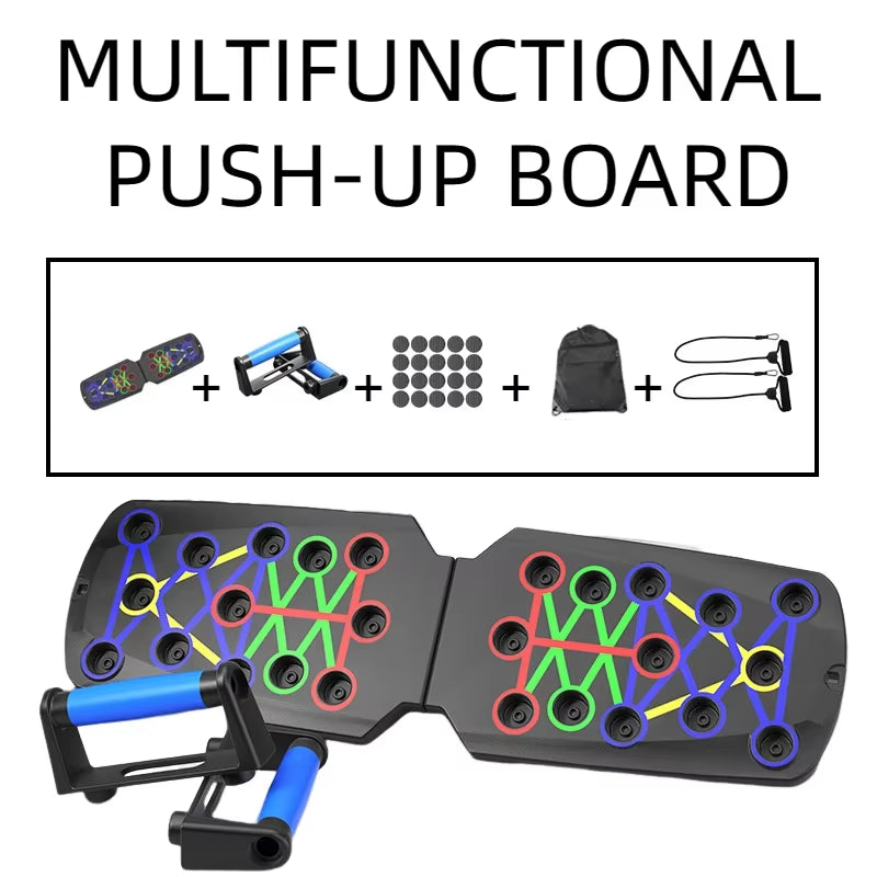 Portable Multifunctional Push-Up Board Home Workout Set Foldable Push up Bar Resistance