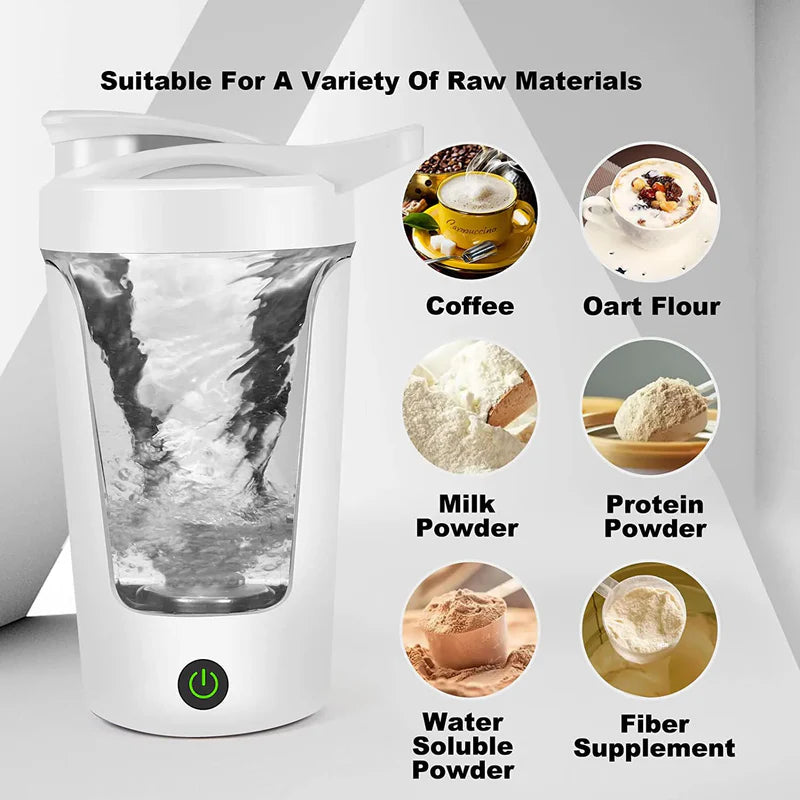 Electric Protein Shaker Bottle Mixing Cup Automatic Self Stirring Mug Coffee Milk Cup Portable Blender Sports Fitness Kettle 35