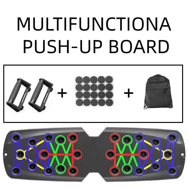 Portable Multifunctional Push-Up Board Home Workout Set Foldable Push up Bar Resistance 