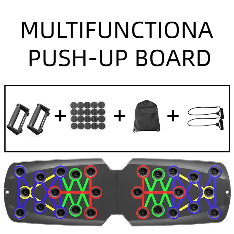 Portable Multifunctional Push-Up Board Home Workout Set Foldable Push up Bar Resistance 
