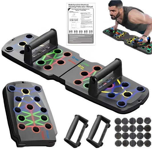 Portable Multifunctional Push-Up Board Home Workout Set Foldable Push up Bar Resistance 