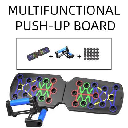 Portable Multifunctional Push-Up Board Home Workout Set Foldable Push up Bar Resistance 