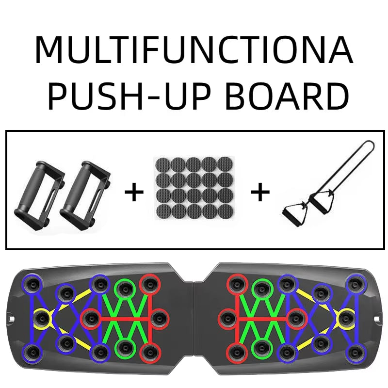 Portable Multifunctional Push-Up Board Home Workout Set Foldable Push up Bar Resistance 