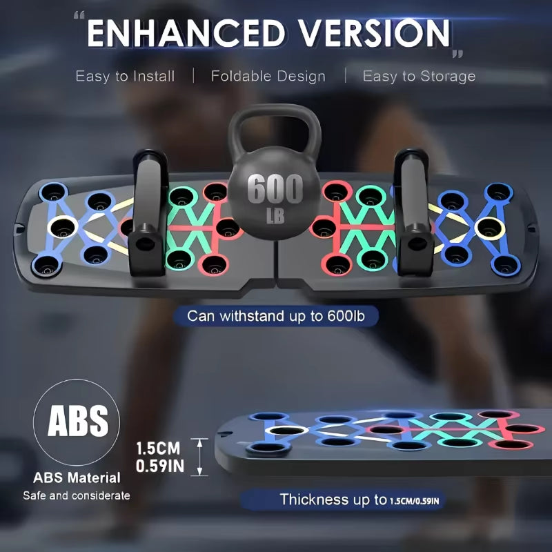 Portable Multifunctional Push-Up Board Home Workout Set Foldable Push up Bar Resistance 
